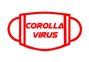 Corolla Virus Vinyl Sticker