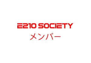 E210 Society member sticker without boarder.