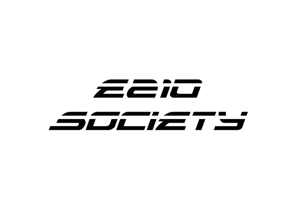 E210 Society Laser Script Decal