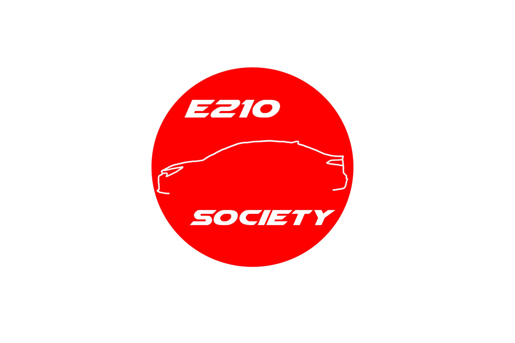 E210 Sedan Silhouette Sticker