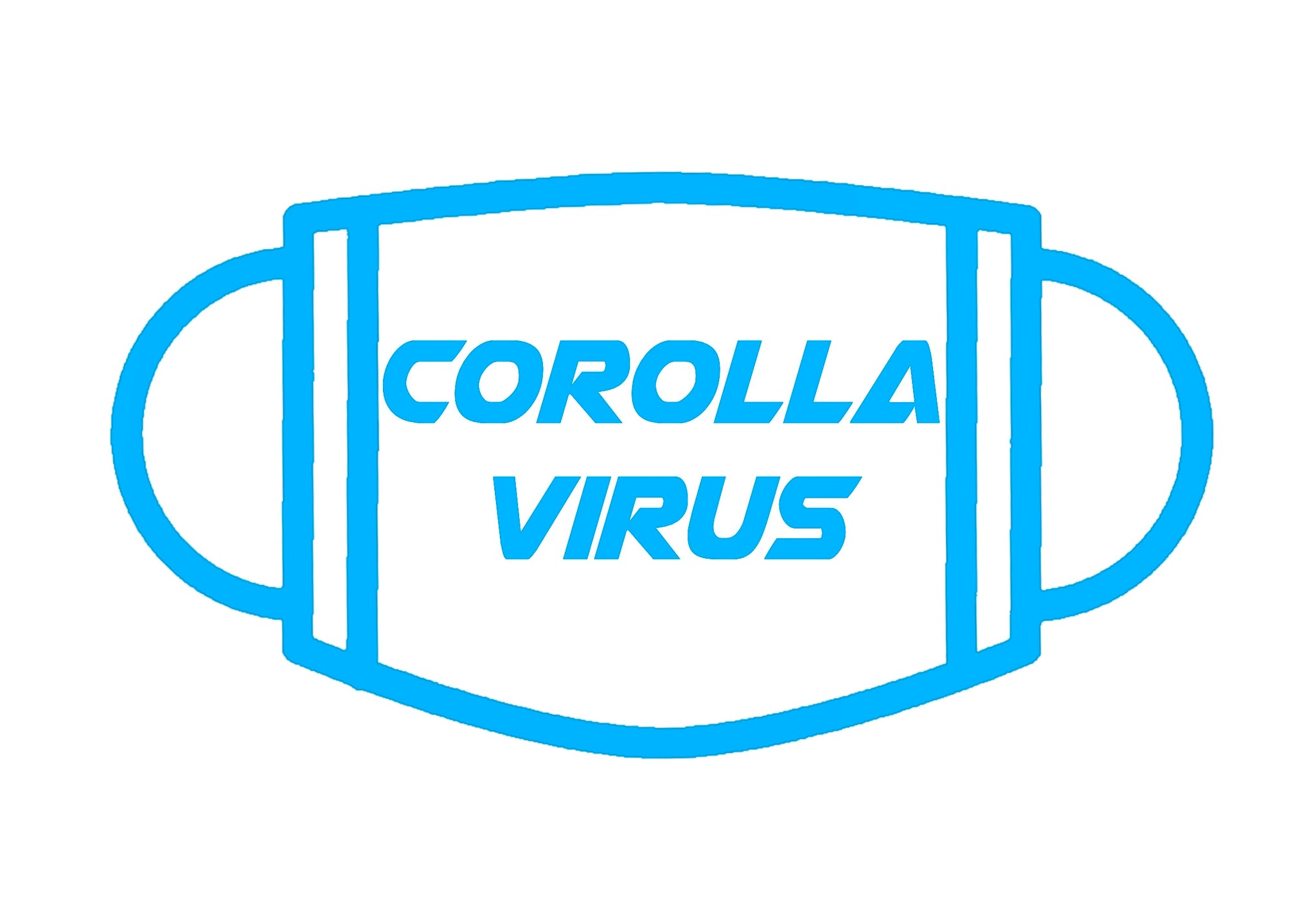 Corolla Virus Vinyl Sticker